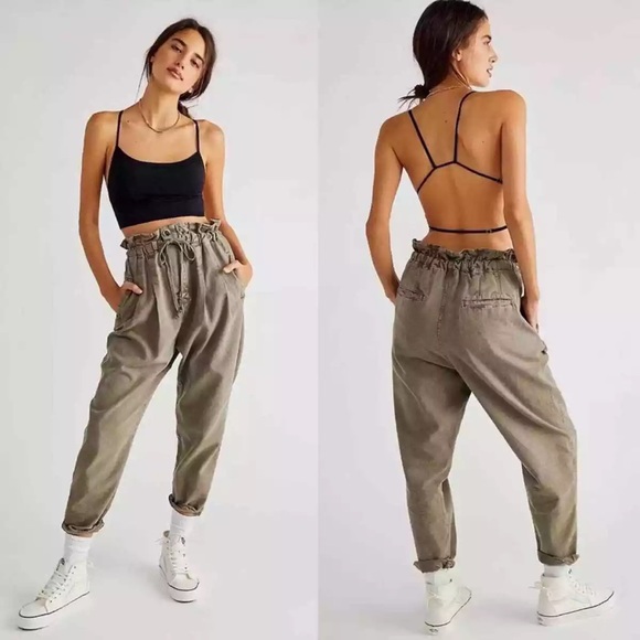 Free People Margate Pleated Trouser Pants - Picture 1 of 7